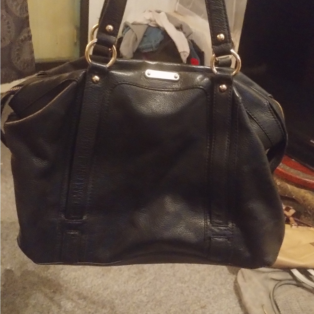 Michael Kors black leather purse